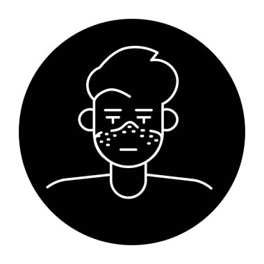 Sistemik lupus eritematozus renk çizgisi simgesi. Otoimmün hastalıklar. 