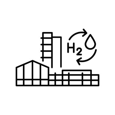 Elektrikten X 'e çizgi siyah ikon. Web sayfası, mobil uygulama için imzala,