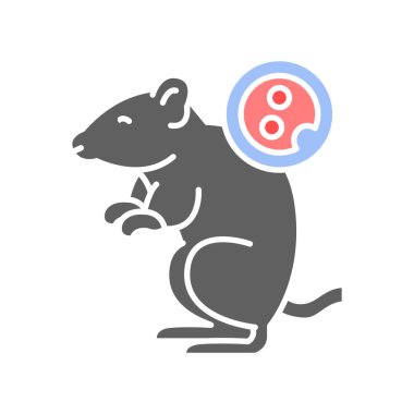 Transgenik organizmalar düz simge.