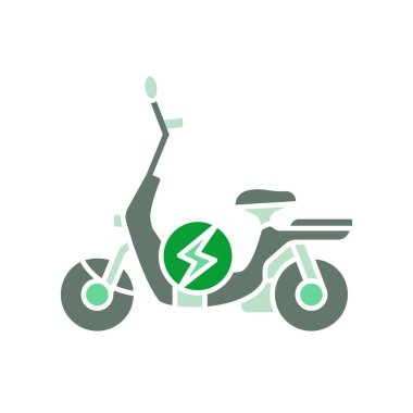 Elektrik taşıma düz simgesi.