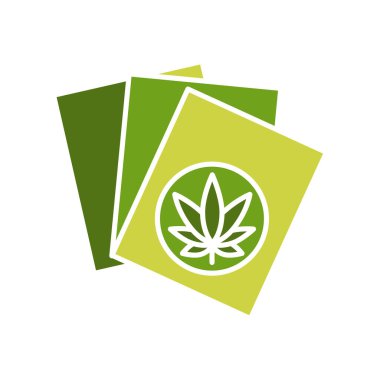 Kenevir kağıdı düz simgesi. 