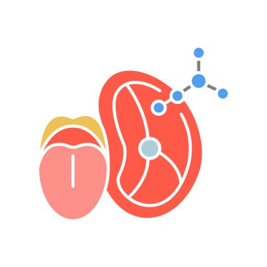 gastronomik taklit siyah çizgi simgesi.