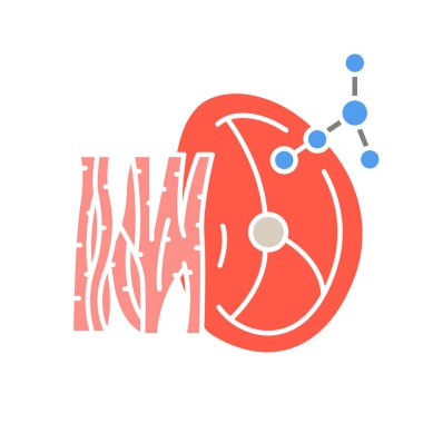 Kas dokusu siyah çizgi simgesi.