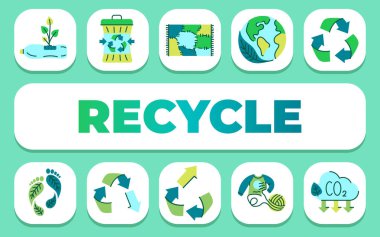 Metni geri dönüştür. Shablon sunum ve bilgi grafikleri için. Uygulamalar ve Web siteleri için Asgari Temiz Simgeler.