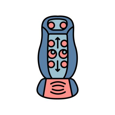 Dijital ve yazdırma projeleri için akıllı sırt masajı siyah çizgi simgesi. Uygulamalar ve web siteleri için en az temiz simgeler. UI UX ve markalaşma için modern basit simgeler