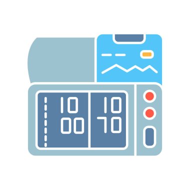 Dijital ve baskı projeleri için akıllı kan basıncı siyah çizgi simgesi. Uygulamalar ve web siteleri için en az temiz simgeler. UI UX ve markalaşma için modern basit simgeler