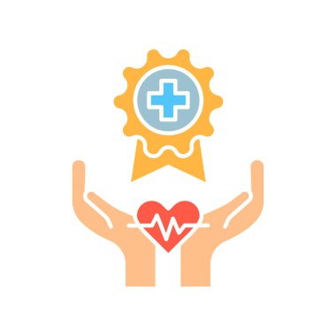 Sağlık sigortası vektör illüstrasyonu