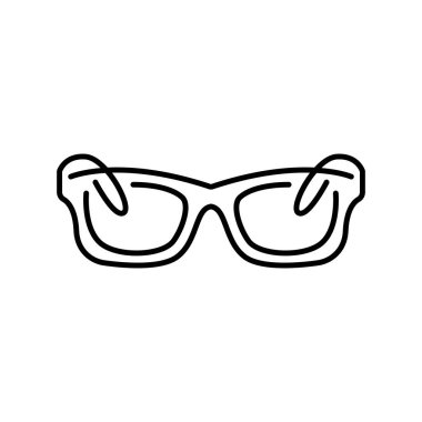 Dijital ve yazdırma projeleri için ekran koruması siyah çizgi simgesi için akıllı gözlükler. Uygulamalar ve web siteleri için en az temiz simgeler. UI UX ve markalaşma için modern basit simgeler