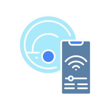 Dijital ve yazdırma projeleri için robot elektrikli süpürge siyah çizgi simgesi. Uygulamalar ve web siteleri için en az temiz simgeler. UI UX ve markalaşma için modern basit simgeler