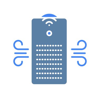 Dijital ve yazdırma projeleri için akıllı hava temizleyici siyah çizgi simgesi. Uygulamalar ve web siteleri için en az temiz simgeler. UI UX ve markalaşma için modern basit simgeler