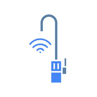 Dijital ve yazdırma projeleri için akıllı su musluğu siyah çizgi simgesi. Uygulamalar ve web siteleri için en az temiz simgeler. UI UX ve markalaşma için modern basit simgeler