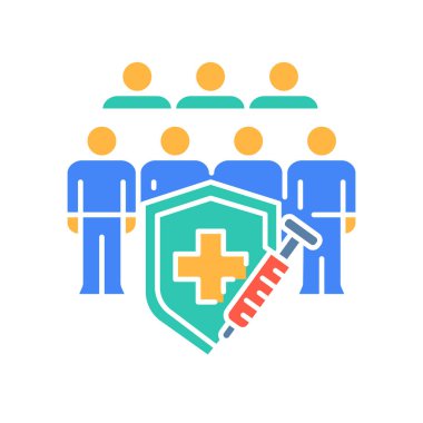 Dijital ve yazdırma projeleri için bağışıklık rengi düz simgesi. Uygulamalar ve web siteleri için en az temiz simgeler. UI UX ve markalaşma için modern basit simgeler