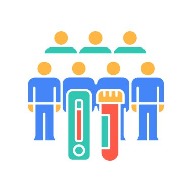 Dijital ve yazdırma projeleri için toplu virüs renkli düz simge taraması. Uygulamalar ve web siteleri için en az temiz simgeler. UI UX ve markalaşma için modern basit simgeler