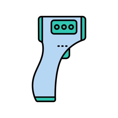 Dijital ve yazdırma projeleri için akıllı termometre renk çizgisi simgesi. Uygulamalar ve web siteleri için en az temiz simgeler. UI UX ve markalaşma için modern basit simgeler