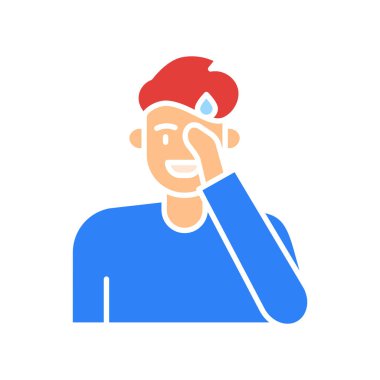 Dijital ve yazdırma projeleri için utanç verici duygu rengi düz simgesi. Uygulamalar ve web siteleri için en az temiz simgeler. UI UX ve markalaşma için modern basit simgeler
