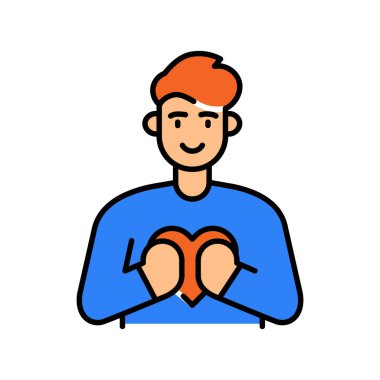 Dijital ve yazdırma projeleri için duygu renk çizgisi simgesine bayıldım. Uygulamalar ve web siteleri için en az temiz simgeler. UI UX ve markalaşma için modern basit simgeler