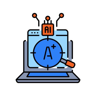 Dijital ve yazdırma projeleri için otomatik not verme atamaları siyah çizgi simgesi. Uygulamalar ve web siteleri için en az temiz simgeler. UI UX ve markalaşma için modern basit simgeler