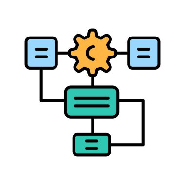 Dijital ve yazdırma projeleri için ai sağlık hizmeti renk düz simgesi. Uygulamalar ve web siteleri için en az temiz simgeler. UI UX ve markalaşma için modern basit simgeler