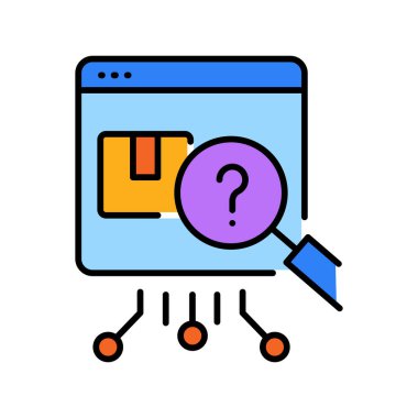Dijital ve yazdırma projeleri için tahmin renk çizgisi simgesi talep et. Uygulamalar ve web siteleri için en az temiz simgeler. UI UX ve markalaşma için modern basit simgeler