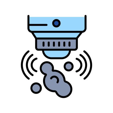 Dijital ve yazdırma projeleri için gaz sensörü renk simgesi. Uygulamalar ve web siteleri için en az temiz simgeler. UI UX ve markalaşma için modern basit simgeler