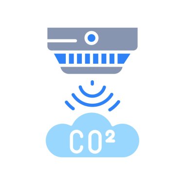 Dijital ve yazdırma projeleri için gaz sensörü renk simgesi. Uygulamalar ve web siteleri için en az temiz simgeler. UI UX ve markalaşma için modern basit simgeler