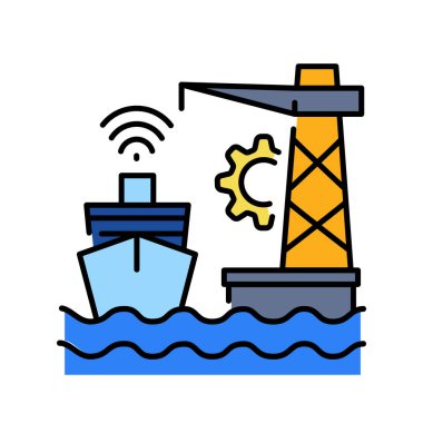 Dijital ve yazdırma projeleri için yapay zeka port renk çizgisi simgesi. Uygulamalar ve web siteleri için en az temiz simgeler. UI UX ve markalaşma için modern basit simgeler