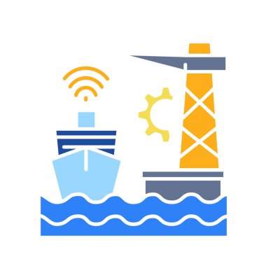 Dijital ve yazdırma projeleri için yapay zeka port renk düz simgesi. Uygulamalar ve web siteleri için en az temiz simgeler. UI UX ve markalaşma için modern basit simgeler