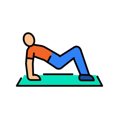 triceps dijital ve yazdırma projeleri için renk çizgisi simgesini dibe batırır. Uygulamalar ve web siteleri için en az temiz simgeler. UI UX ve markalaşma için modern basit simgeler