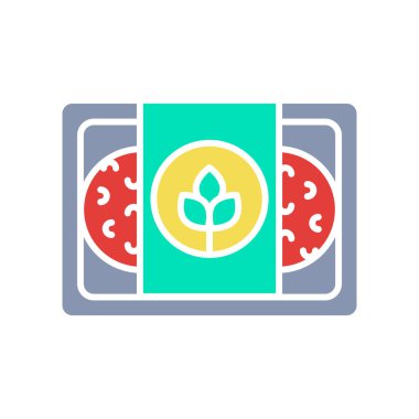 Dijital ve yazdırma projeleri için sebze eti rengi düz simge. Uygulamalar ve web siteleri için en az temiz simgeler. UI UX ve markalaşma için modern basit simgeler