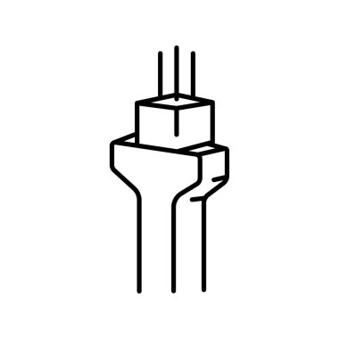 Uygulamalar ve web siteleri için temiz simgeler. İnşaat elementleri. UI UX ve markalaşma için modern basit simgeler