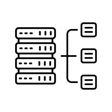 Siyah çizgi simgesi dengeleniyor. Vektör izole eleman. Düzenlenebilir vuruş