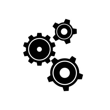 Üç dişli işareti basit üstünde kutsal kişilerin resmi arka plan