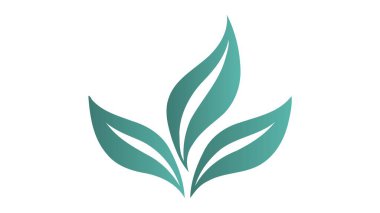 Filiz manken eko logosu, yeşil yaprak tohumu, bitki yetiştirme. Vektör simgesi.