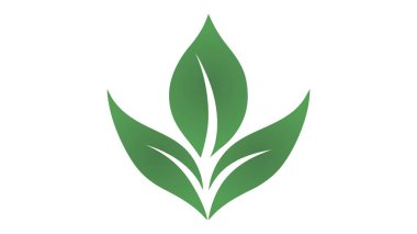 Filiz manken eko logosu, yeşil yaprak tohumu, bitki yetiştirme. Vektör simgesi.