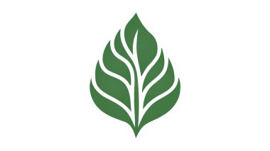 Filiz manken eko logosu, yeşil yaprak tohumu, bitki yetiştirme. Vektör simgesi.