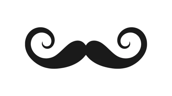 Schnurrbart Symbol Einfache Illustration Des Italienischen Schnurrbart Vektorsymbols — Stockvektor