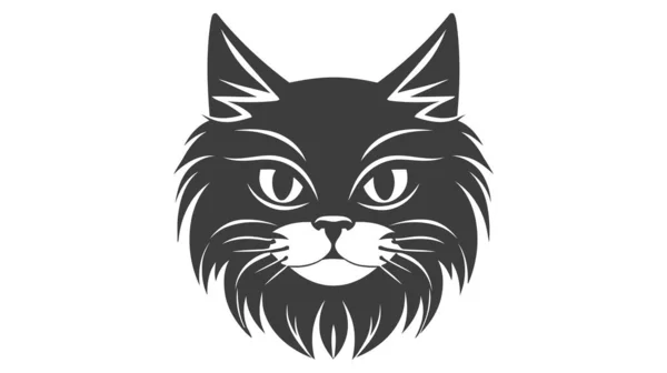 Cat Logo Vector Illustration Cat Logo White Background — Stock Vector