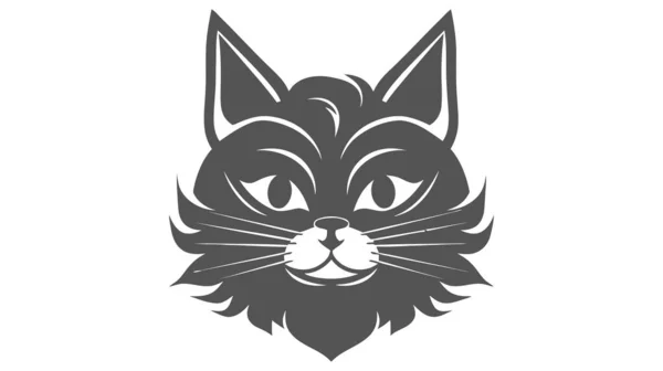 Cat Logo Vector Illustration Cat Logo White Background — Stock Vector