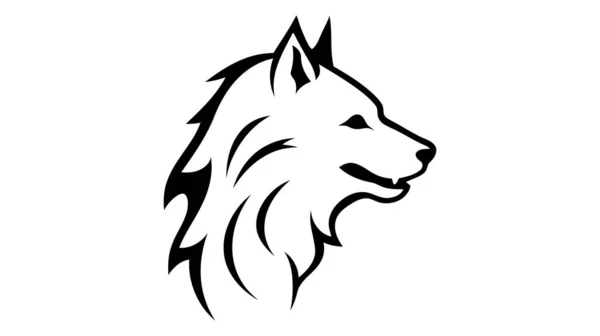 Silueta Con Logo Perro Icono Mascota Vectorial Aislado Sobre Fondo — Vector de stock