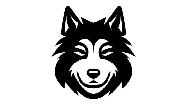 Σκιαγραφία Λογότυπου Σκύλου Εικονίδιο Διανύσματος Κατοικίδιου Που Απομονώνεται Λευκό Φόντο — Διανυσματικό Αρχείο