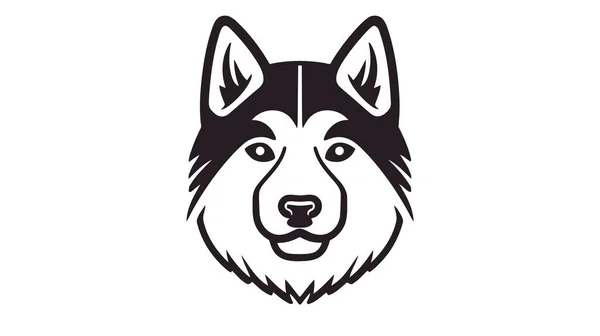Силуэт Логотипа Собаки Иконка Векторного Питомца Белом Фоне — стоковый вектор