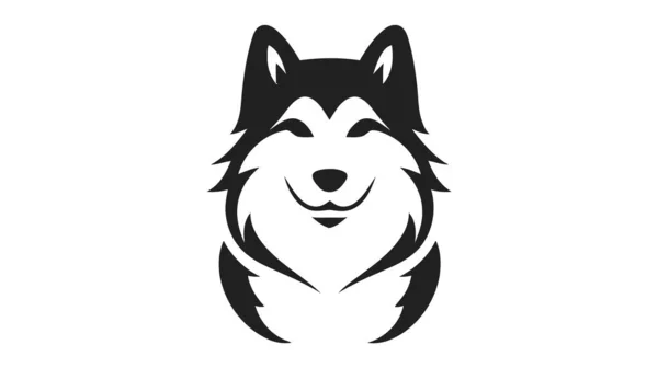 Köpek Logosu Silueti Beyaz Arkaplanda Vektör Hayvan Simgesi Izole Edildi — Stok Vektör