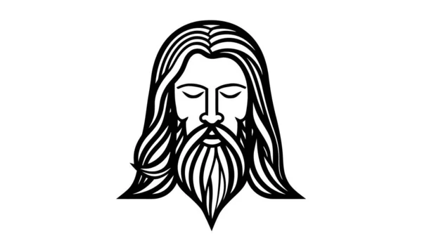 Dios Mío Logo Vectorial Ilustración Aislada Sobre Fondo Blanco — Archivo Imágenes Vectoriales