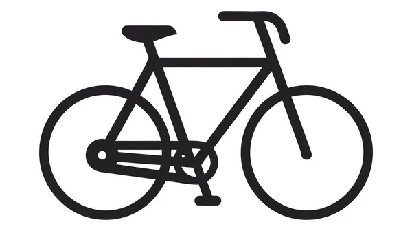Icône Vélo Sur Fond Blanc Illustration Vectorielle — Image vectorielle