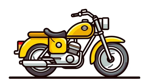 Motorrad Logo Symbol Vektor Illustration Isoliert Auf Weißem Hintergrund — Stockvektor