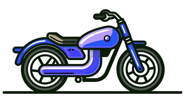 Логотип Мотоцикла Значок Векторні Ілюстрації Ізольовані Білому Тлі — стоковий вектор