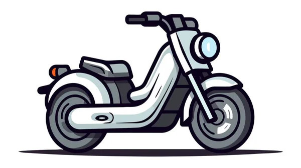 Logo Sepeda Motor Ikon Ilustrasi Vektor Diisolasi Pada Latar Belakang - Stok Vektor
