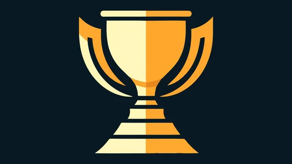 Icona Del Trofeo Del Vincitore Illustrazione Vettoriale Logo Trofeo Isolato — Vettoriale Stock