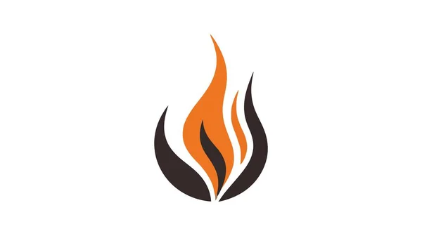 Moderní Požární Logo Nebo Design Ikon Vektorová Ilustrace Bílém Pozadí — Stockový vektor