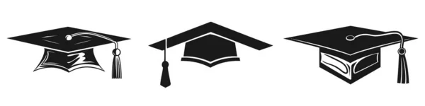 Graduation Logo Set Template Design Elements Vector Illustration — Stock Vector
